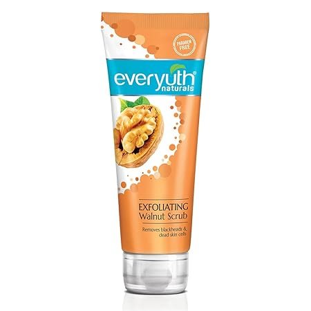 Everyuth Naturals Exfoliating Walnut Scrub, 100gm, Tube