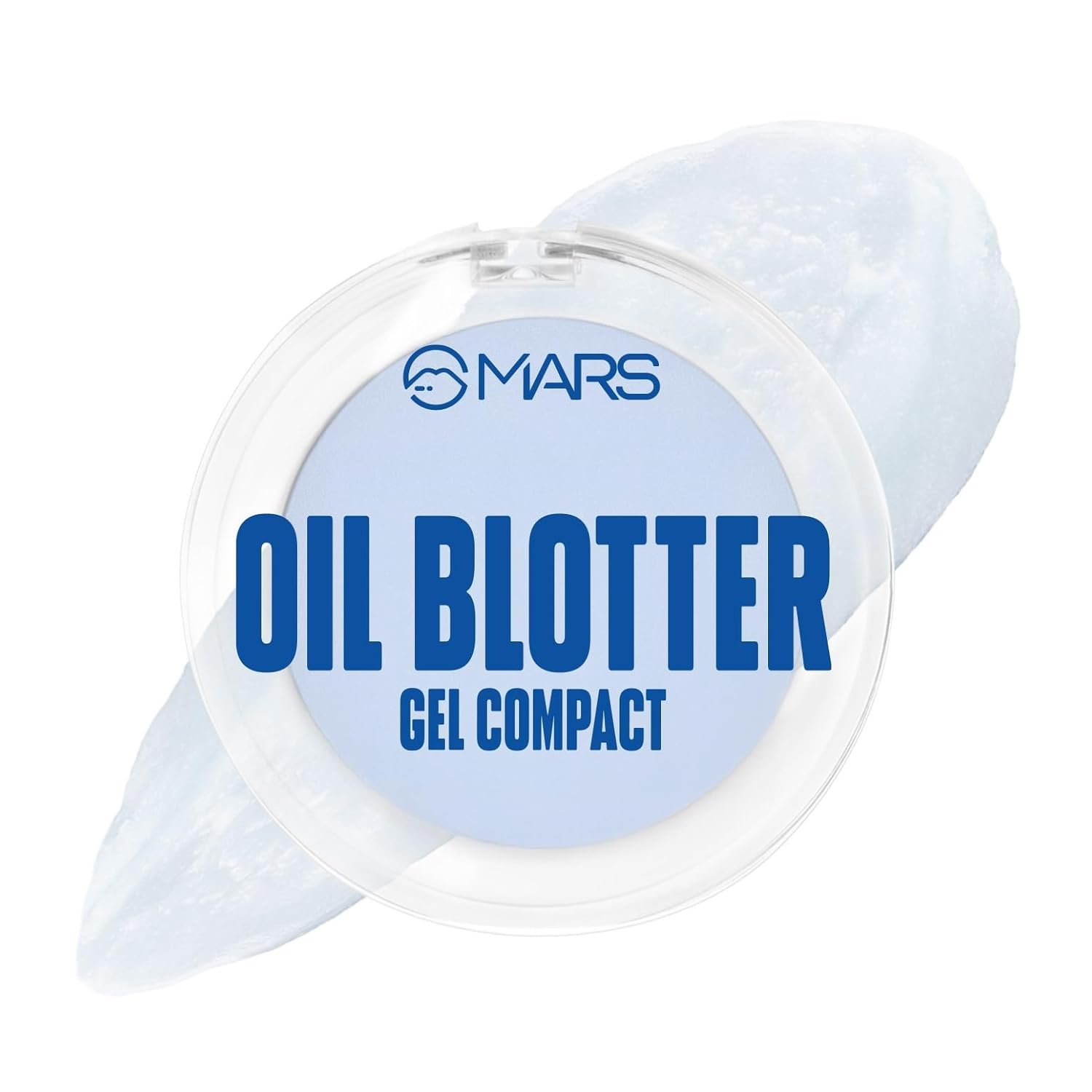 MARS Oil Blotter Gel Compact for Oily Skin with Puff Applicator | Instant Oil Control