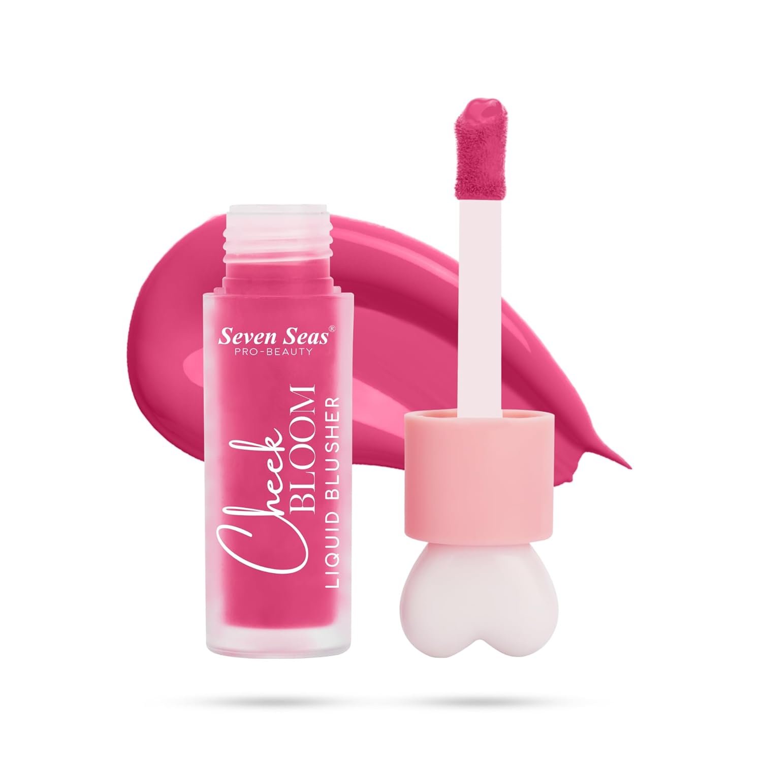 Seven Seas Cheek Bloom Liquid Blusher & Lip GlossAll Skin Types | Shade- 03-Rosy Cheeks-5g)