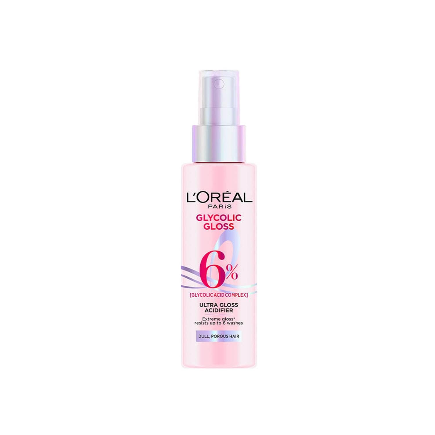 L’Oréal Paris Glycolic Gloss Shine Glazing Acidifier, Rinse off Treatment, powered by 6% Glycolic Acid, long lasting shine for up to 2 weeks, 100ml
