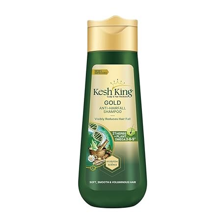 Kesh King Gold Anti Hairfall Shampoo, Reduces Hair Fall, Makes Hair Strong, Strengthens, Nourishes