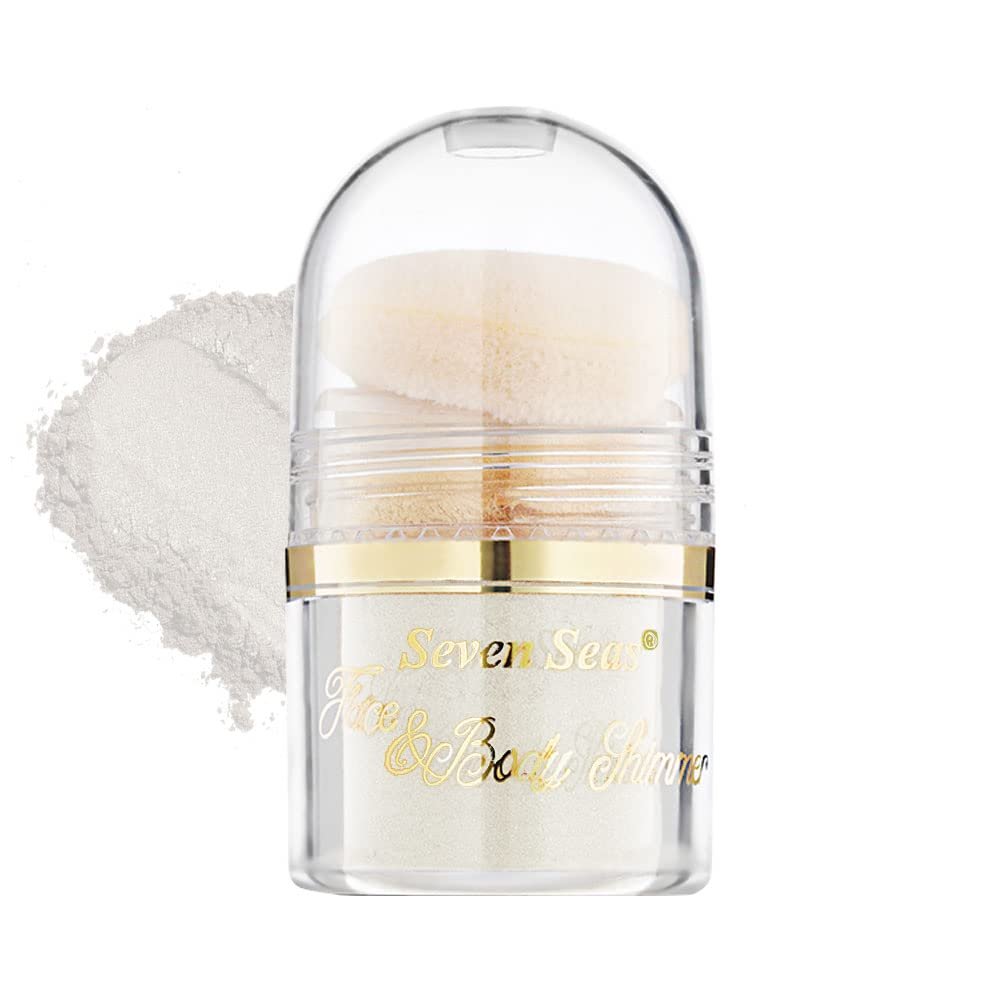 Seven Seas Body & Face Shimmer Highlighter Powder Pigments | For Eyes & Face Makeup | Shimmery
