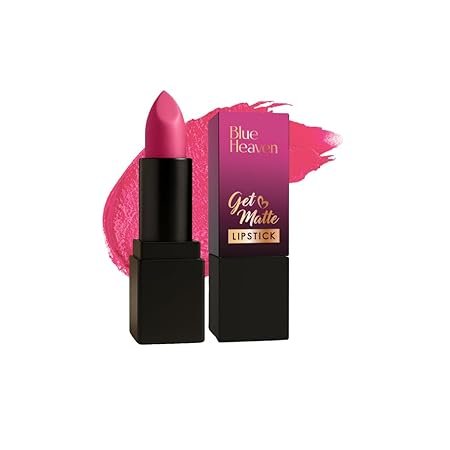 Blue Heaven Get Matte Lipstick | Soft Matte Finish and Lightweight Formula |Long-Lasting Lipsticks For Women | 301PN | 4gm