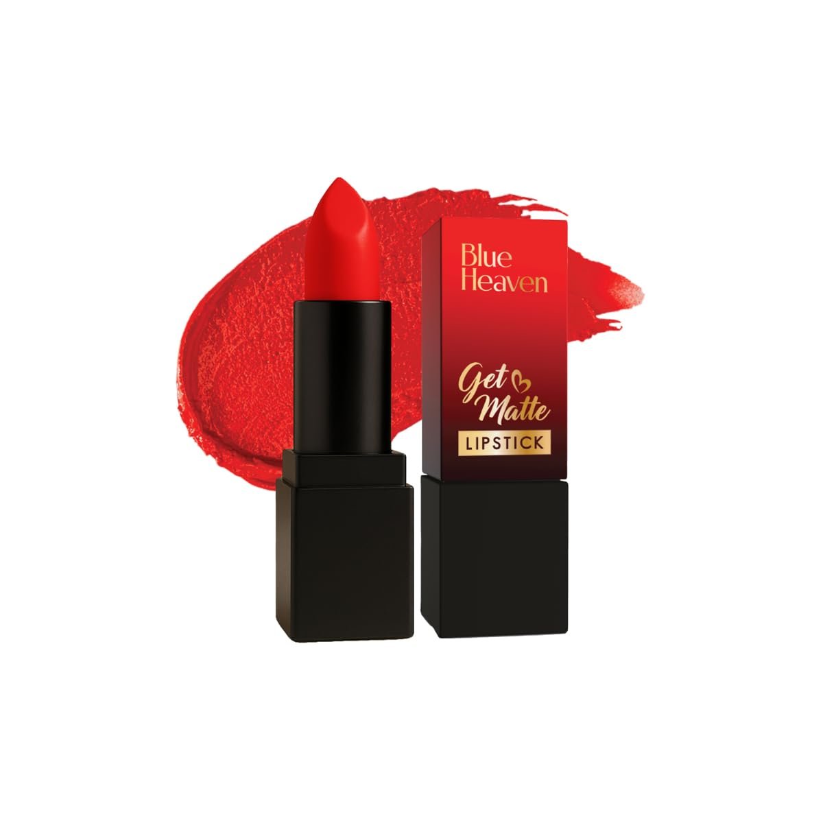 Blue Heaven Get Matte Lipstick | Soft Matte Finish and Lightweight Formula  ( Red )