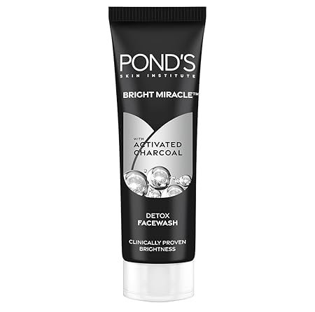 Pond's Pure Detox Anti-Pollution Purity Face Wash With Activated Charcoal Deep Cleans Impurities Dirt And Pollution