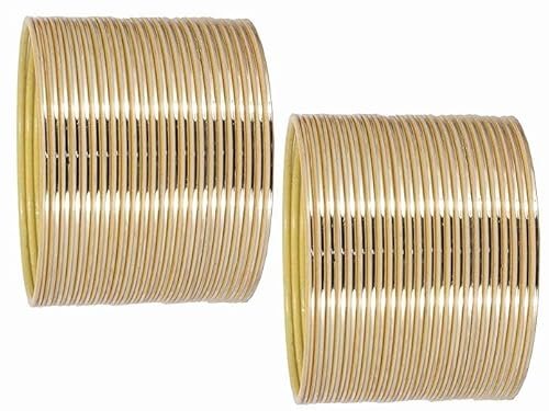 Generic Oneness Plane Glossy Metal Bangles Set for Women and Girls - (Pack of 36 Bangles) _Available in Many Colours