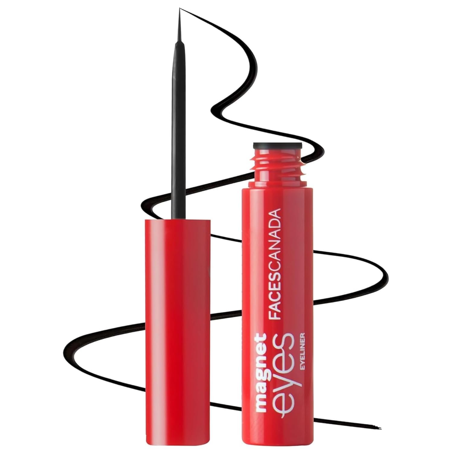 FACES CANADA Magneteyes Eyeliner - Black, 3.5ml | Intense Matte Finish | Quick Drying | 24HR Long Lasting |