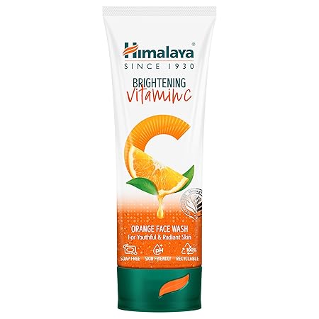 Himalaya Brightening Vitamin C Orange Face Wash | Vitamin C & Niacinamide | Brightness for Youthful Radiant Skin