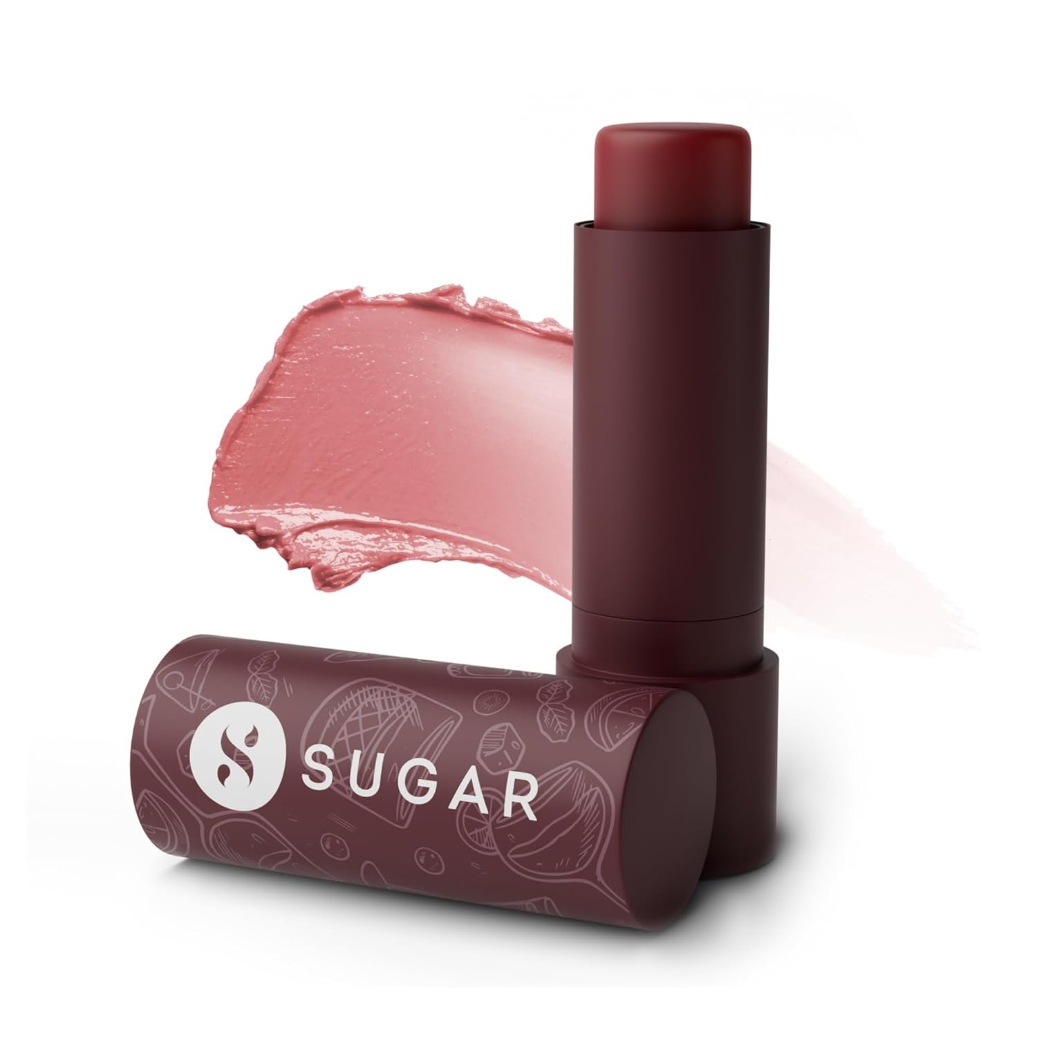 SUGAR Cosmetics Tipsy Lips Moisturing Balm with Vitamin E, Shea Butter and Jojoba Oil | Tinted Lip Balm with SPF | Lip Protection & Nourishment | 4.5gm - 04