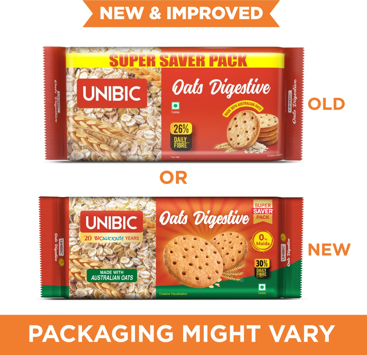 UNIBIC Oats Digestive Cookies Biscuit (600 g)
