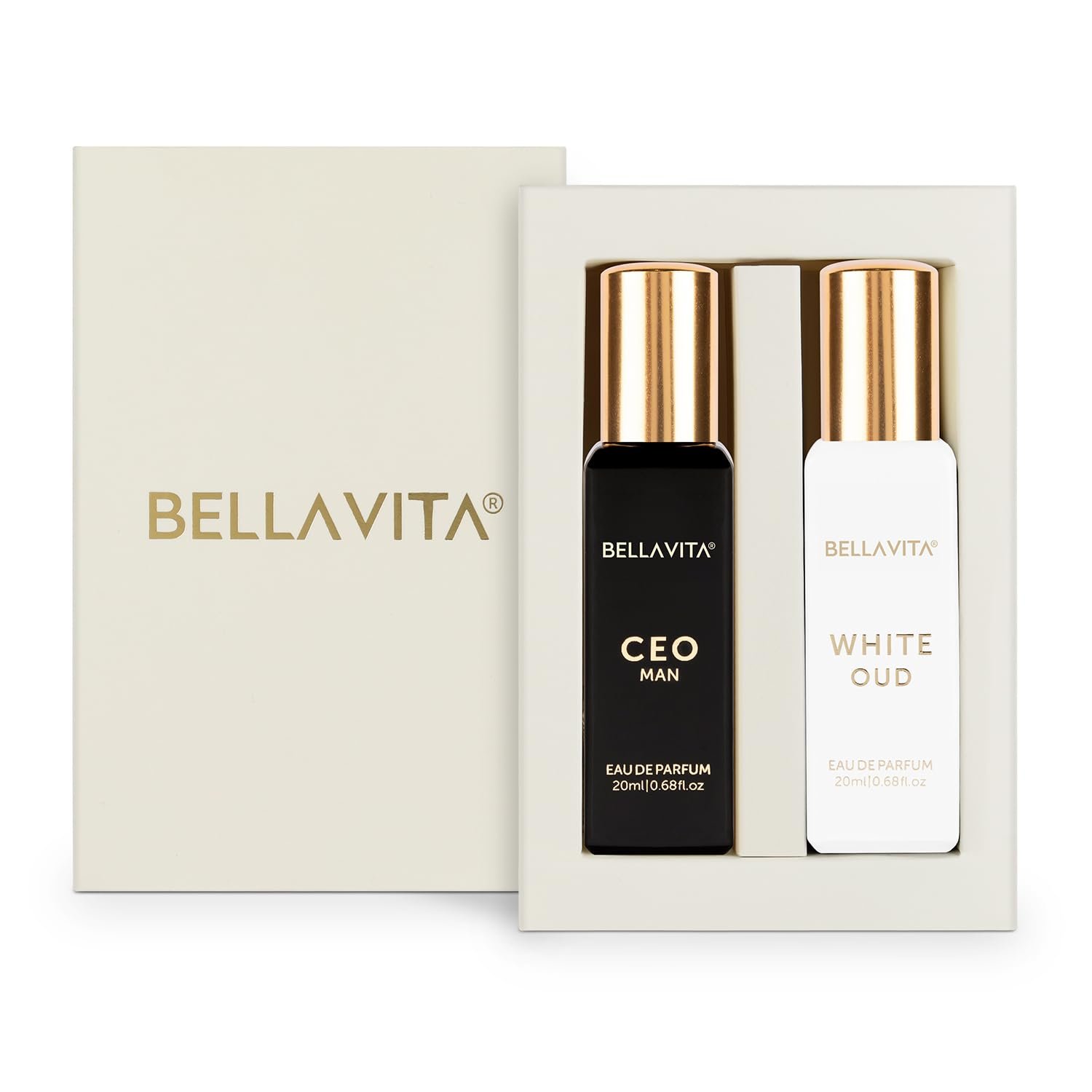 BELLAVITA CEO MAN and WHITE OUD Unisex | Long Lasting Perfume for Man & Woman | Eau De Parfum pack of 2x20ml each