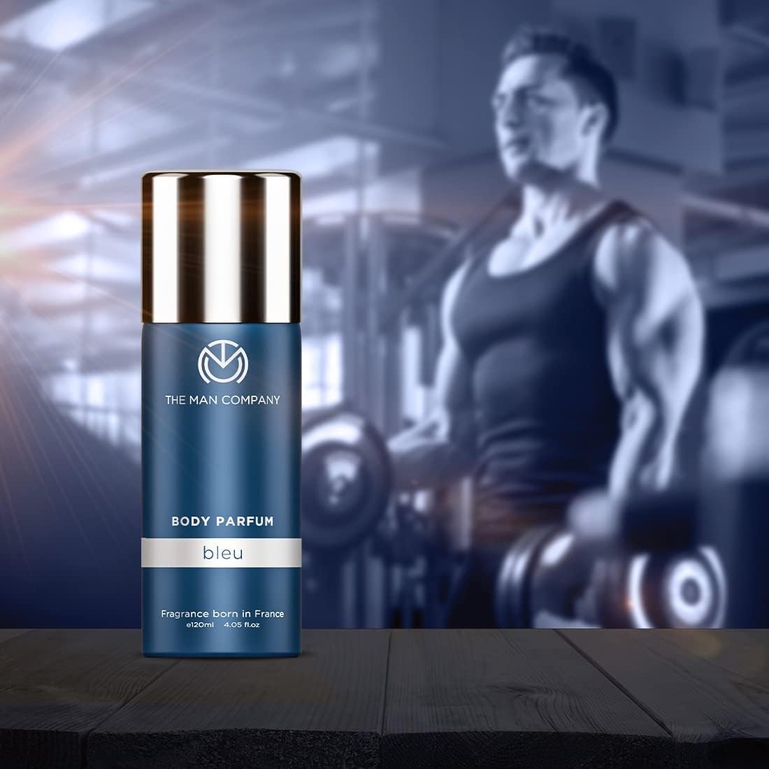 The Man Company Body Perfume For Men - Bleu | No Gas Deodorant | Long-Lasting Fragrance | Body Spray For Man - 120ml | Valentine Gift Set For Man