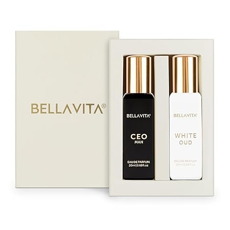 BELLAVITA CEO MAN and WHITE OUD Unisex | Long Lasting Perfume for Man & Woman | Eau De Parfum pack of 2x20ml each