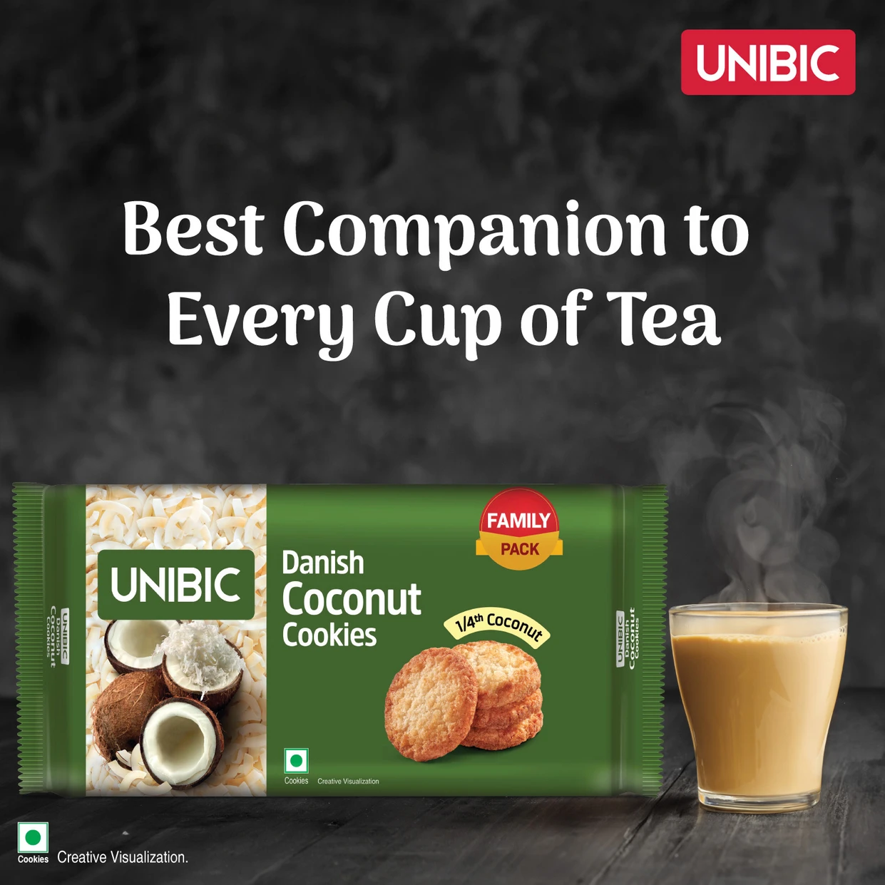 UNIBIC Danish Coconut Cookies Biscuit (270 g)