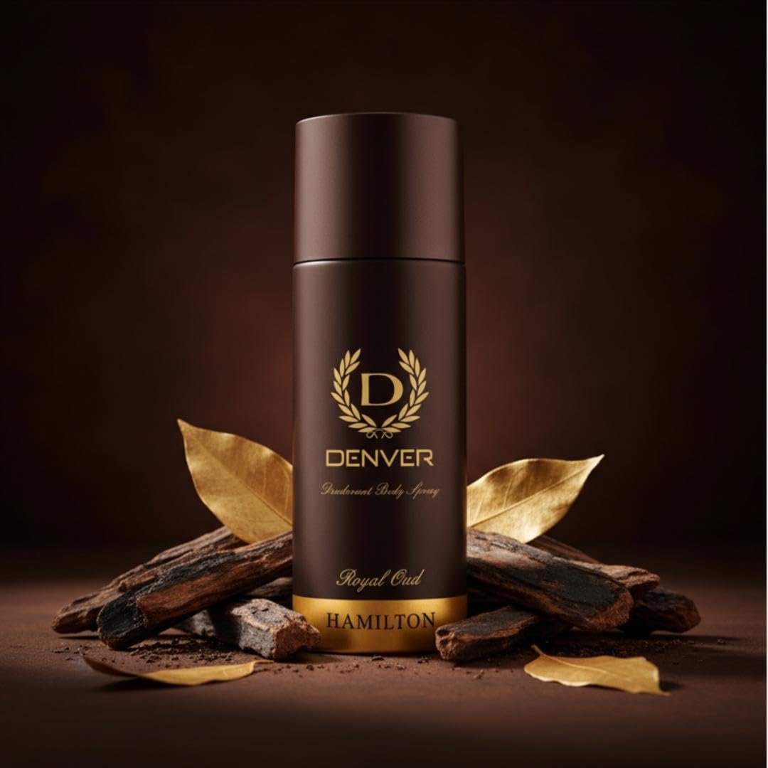 DENVER Royal Oud Deodorant Body Spray for Men (150ML) | Long Lasting Body Spray for Men
