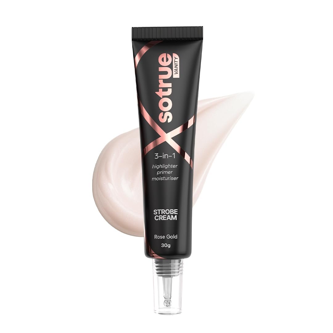 Sotrue Strobe Cream Rose Gold, 30g | Primer, Highlighter & Moisturizer | 3 in 1 Illuminating Makeup Base