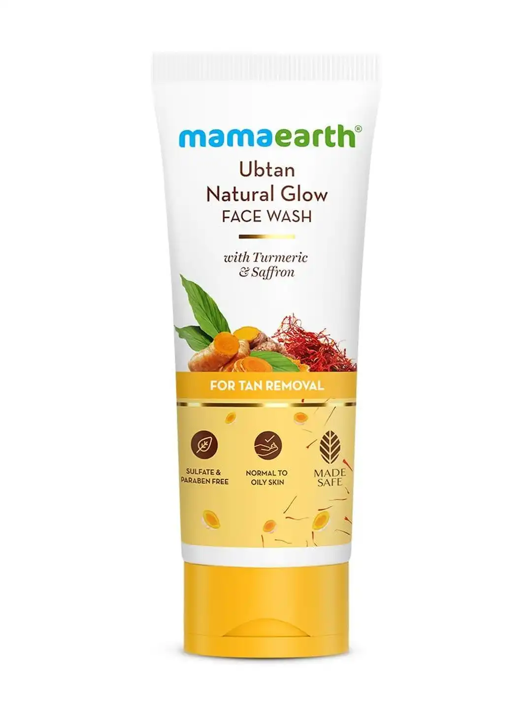 mamaearth Ubtan Natural Glow face wash-with Turmeric &Saffron