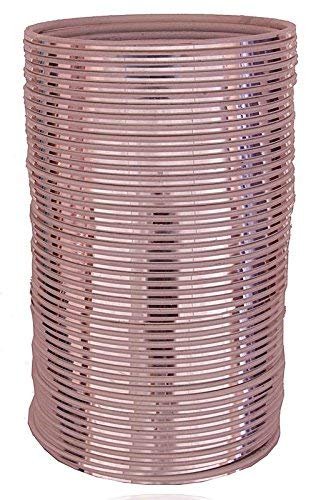 Generic Oneness Plane Glossy Metal Bangles Set for Women and Girls - (Pack of 36 Bangles) _Available in Many Colours