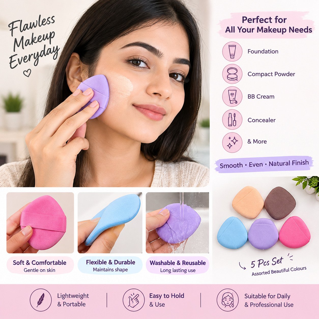Makeup Powder Puff Sponge Set