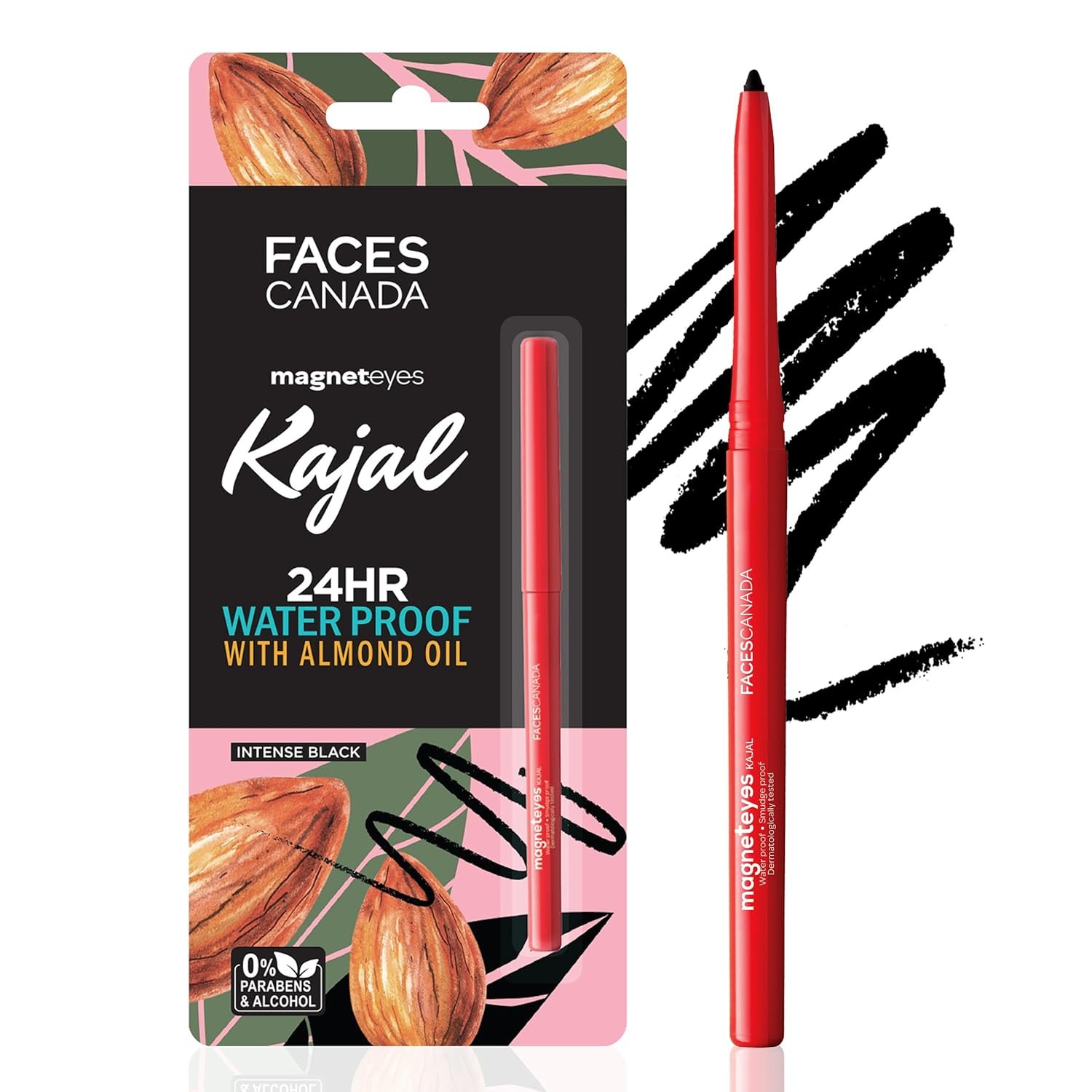 FACESCANADA Magneteyes Kajal Stick - Black, 0.35 Gm |
