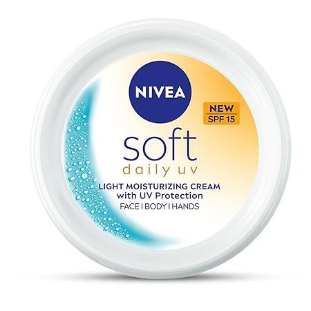 NIVEA Soft Daily UV Light Moisturising Cream with SPF-15, 50ml