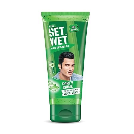 Set Wet Styling Hair Gel for Men - Party Shine, 50gm | Strong Hold, High Shine